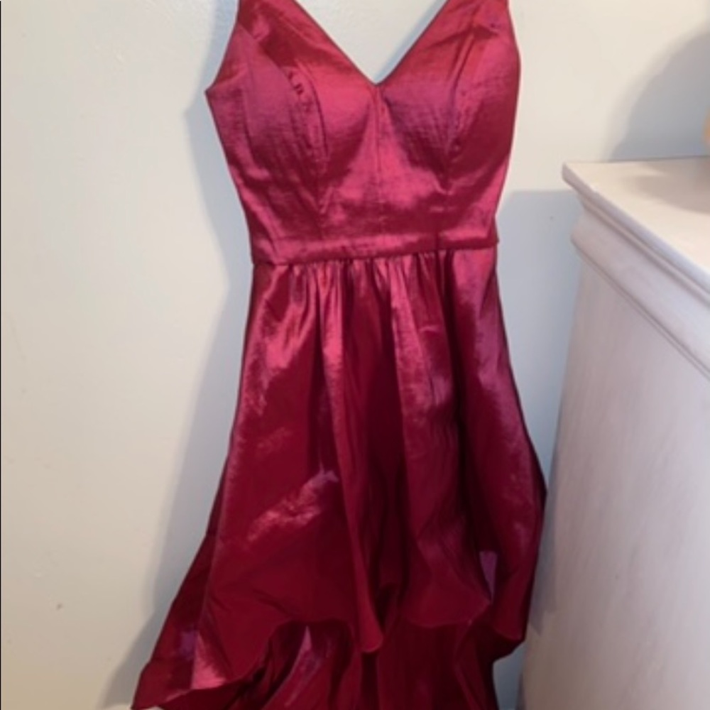 Long flowing prom dress